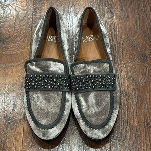 Franco Sarto velvet loafers